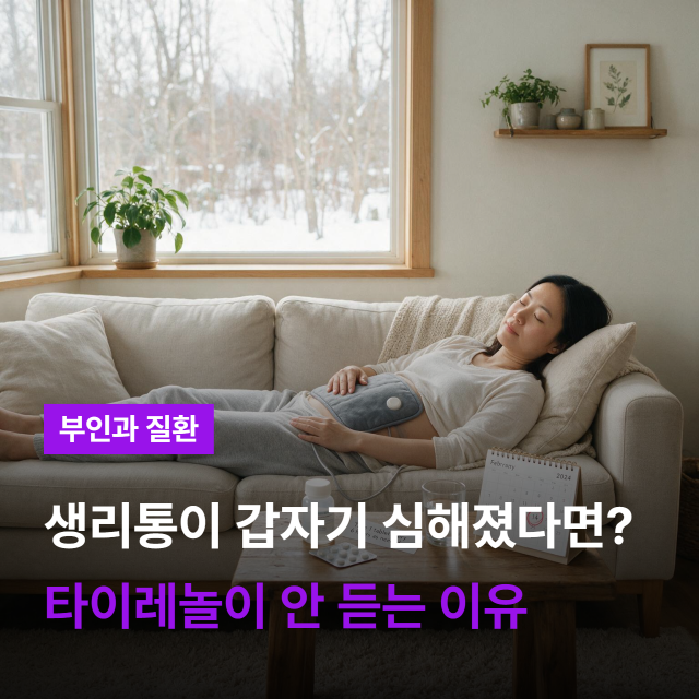 생리통이 갑자기 심해졌다면? 타이레놀이 안 듣는 이유와 이차성 생리통