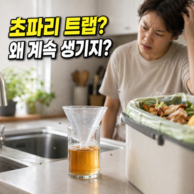 “초파리 트랩 만들었는데 왜 계속 생기지?” 놓는 자리부터 살펴봐야하는 이유