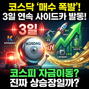 코스닥 매수 사이드카, 사흘째 울린 진짜 이유