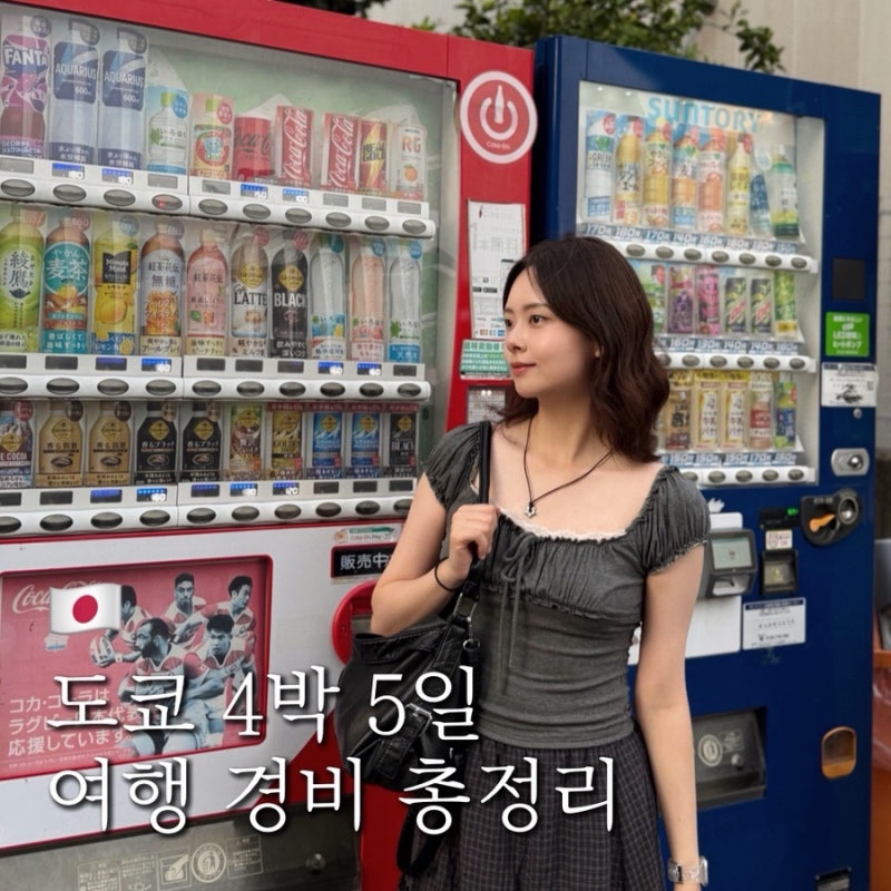 일본 도쿄 4박 5일 여행 경비 1인 실제 사용 금액 총정리