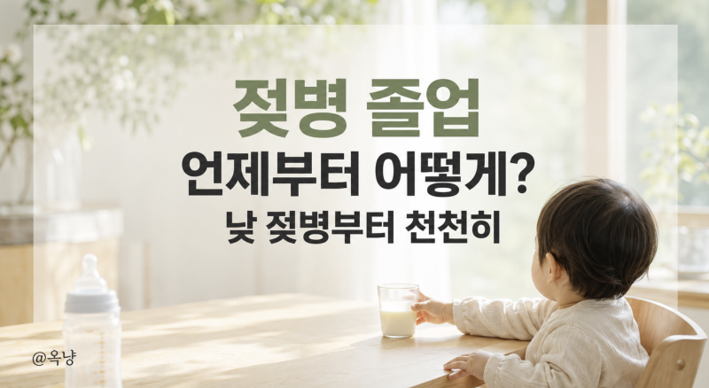 젖병떼기 언제부터? 젖병끊기 시기와 우유컵 졸업 방법