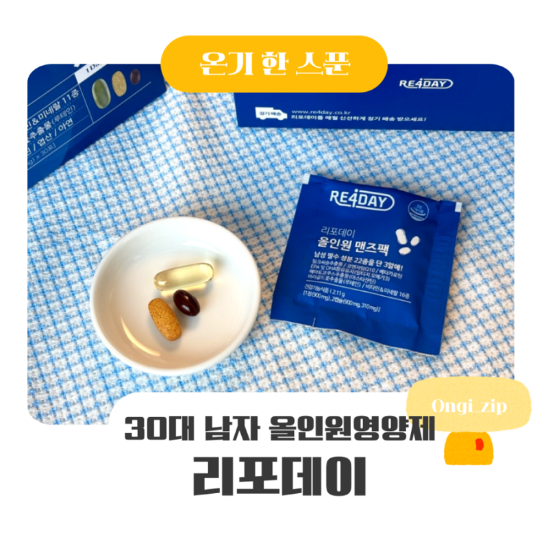 30대 남자 올인원 영양제 추천 | 직장인 남편이 꾸준히 챙겨 먹는 리포데이 올인원 맨즈팩 후....
