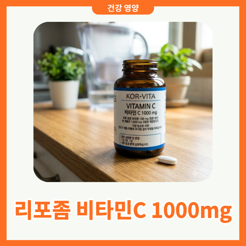 리포좀 비타민C 1000mg 용량 섭취량 시간, 제대로 알고 먹기