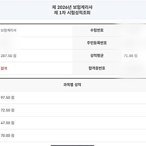 [보험계리사] 제49회 1차 합격수기: 문과 초시생