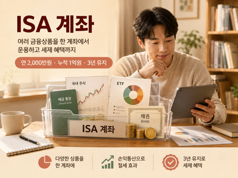 ISA 계좌 개설 전 꼭 알아야 할 한도·서민형·중개형·연말정산 정리