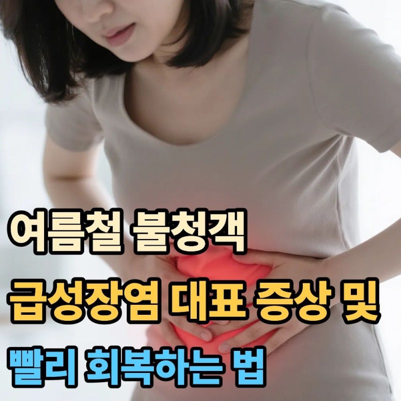 여름철 불청객 급성장염 대표 증상 및 빨리 회복하는 방법