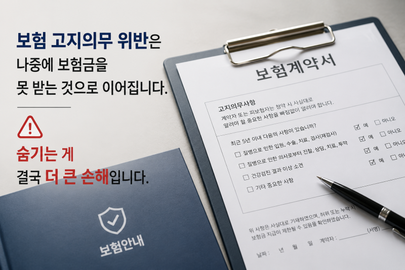 보험 고지의무 위반하면 어떻게 될까요? 숨기기 전에 꼭 읽어보세요