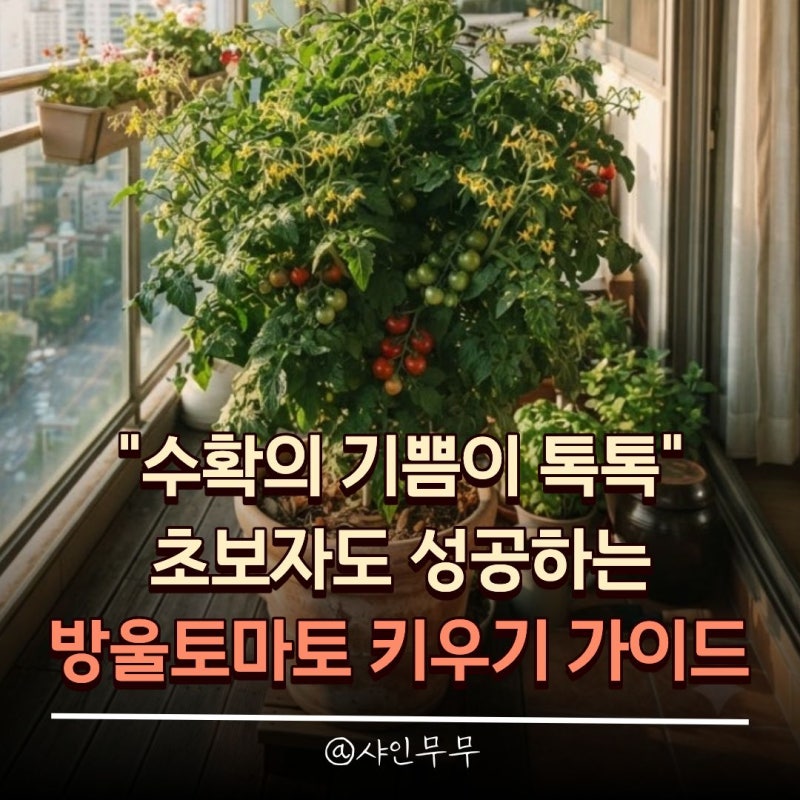 "수확의 기쁨이 톡톡" 초보자도 성공하는 방울토마토 키우기 핵심 가이드
