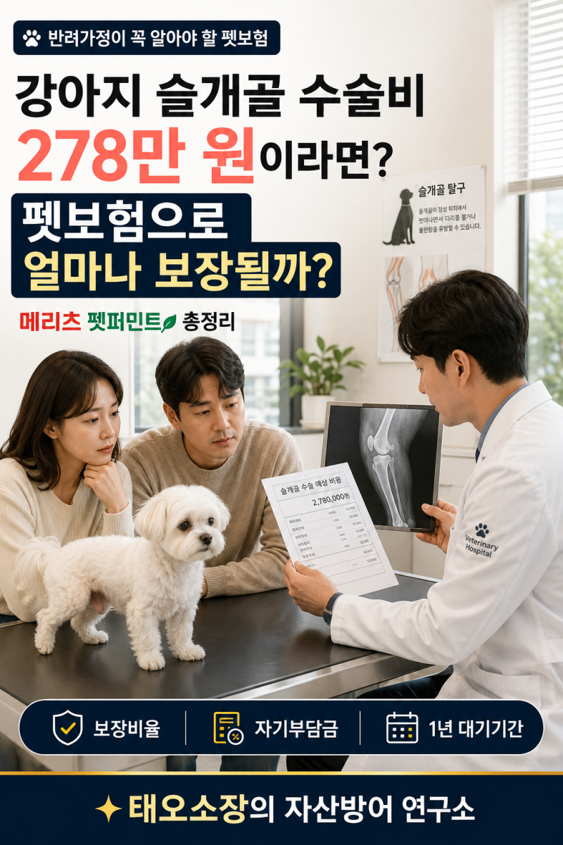펫보험이 있다면 얼마나 보장될까? 메리츠 "펫퍼민트" 총정리