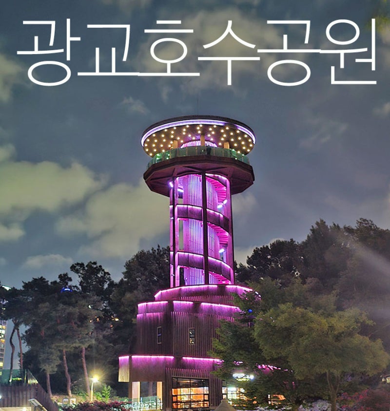 수원 광교 가볼만한곳 산책하기 좋은 광교호수공원 전망대 밤 데이트