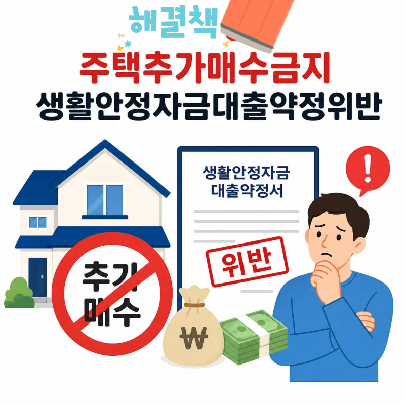 주택추가매수금지 생활안정자금대출약정위반