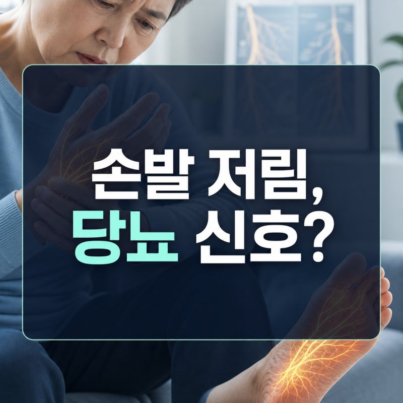 손발이 자주 저리다면, 당뇨와의 연관성 확인해볼 것