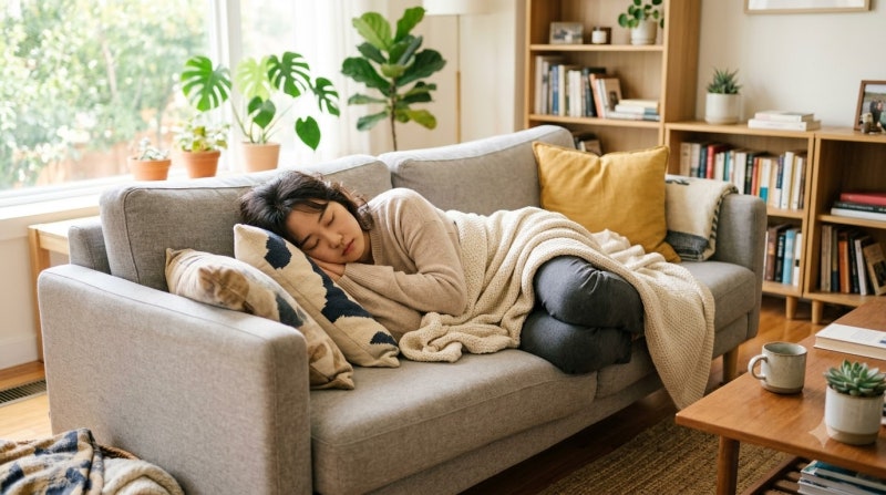 소파에서 잠든 뒤 갑자기 목 안 돌아간다면? 목삐끗 경추염좌
