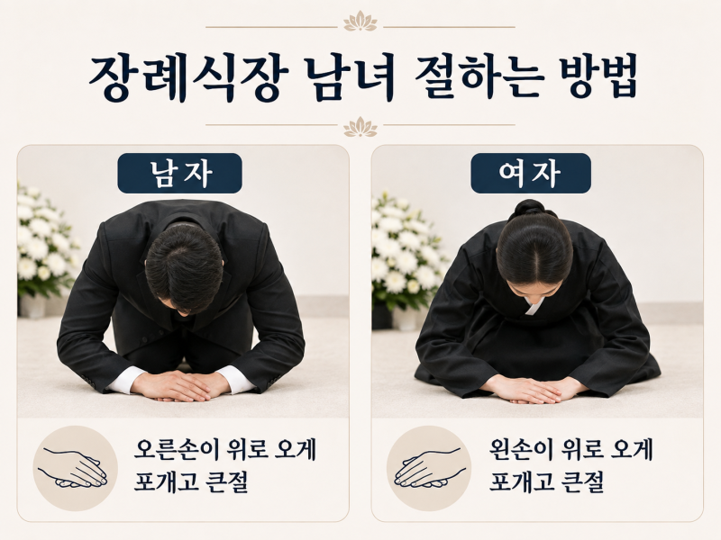 장례식장 예절 어렵지 않아요 : 조문 순서부터 남녀 절하는 법, 옷차림까지 정리