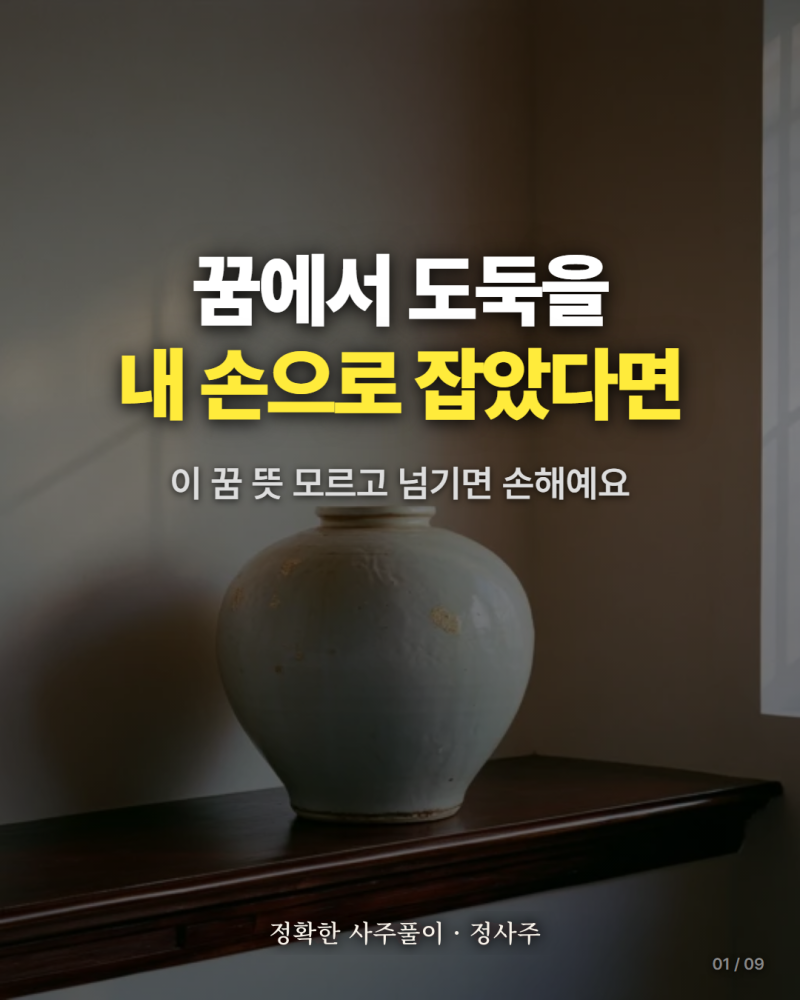 도둑잡는꿈 정확히 해몽하는법 7가지