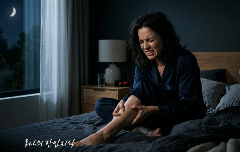 새벽 3시, 악 소리 나는 종아리 쥐! 야간 근육 경련 (Muscle cramp) 원인과 완벽 타파법