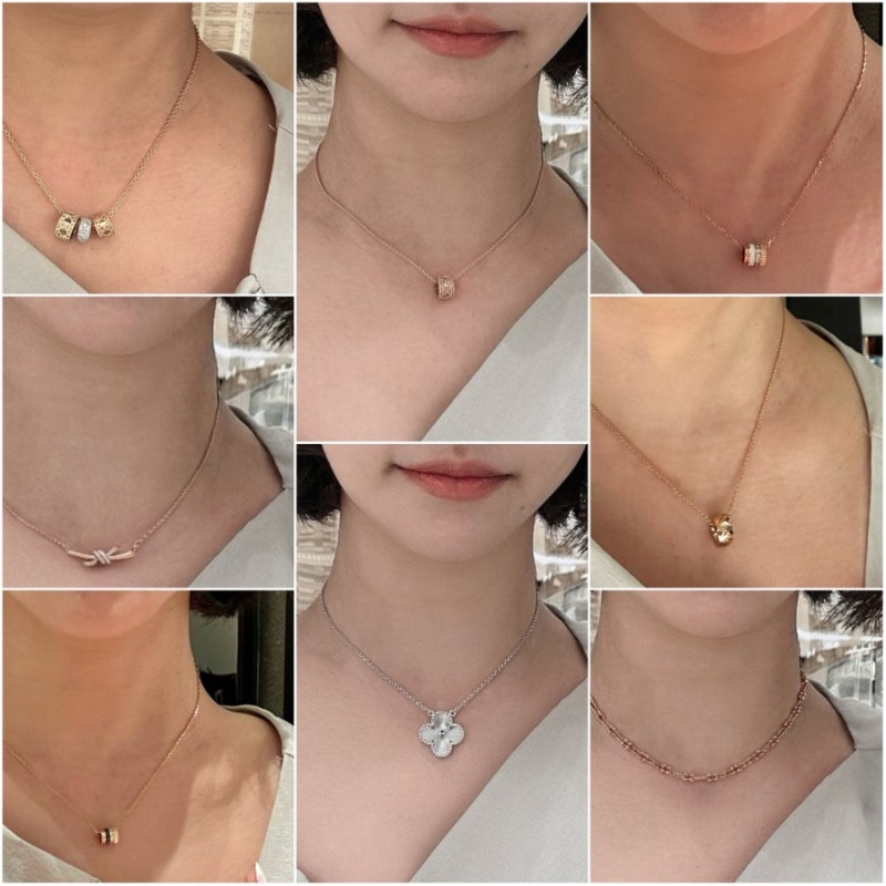 500만원 이상 여자 명품 목걸이 실착 및 가격 후기/마이디올 샤넬코코크러쉬 반클리프기요세 ....