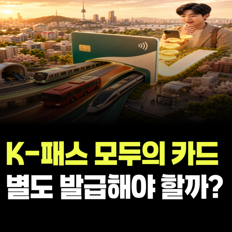 K-패스 모두의 카드 별도 발급해야 할까? 기존 카드 자동환급 방법