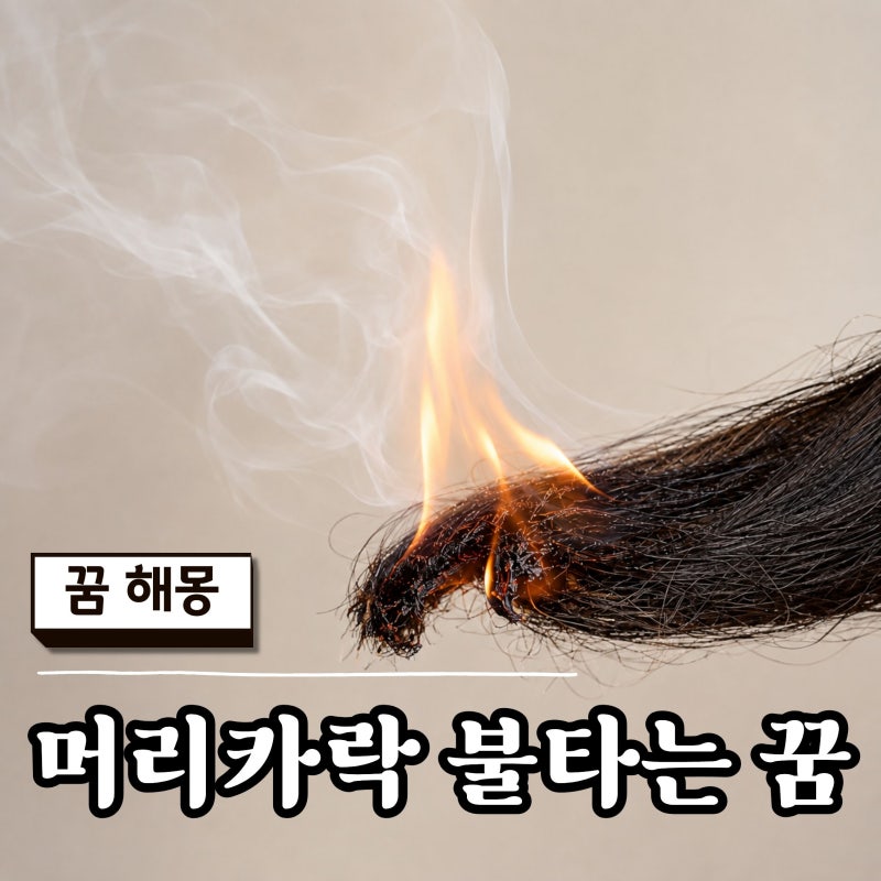 머리카락 불붙는꿈 머리에 불나는 꿈 머리 자르는 꿈 상황별 해몽