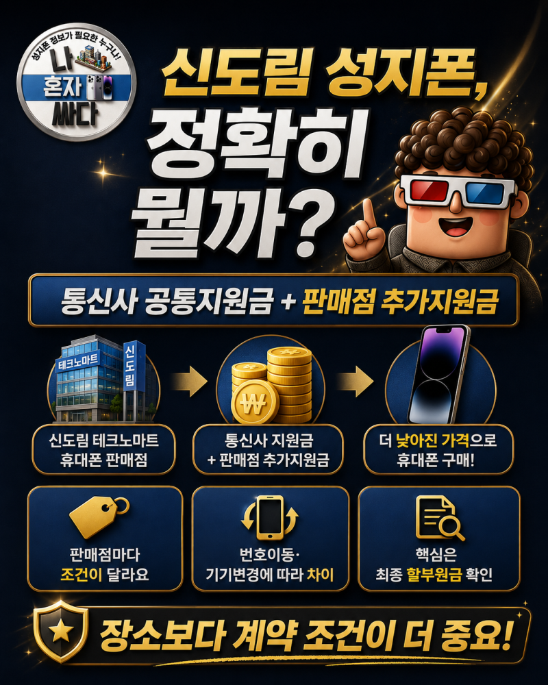신도림 성지폰 오해와 진실｜2026년 스마트폰 싸게 사는 법 총정리