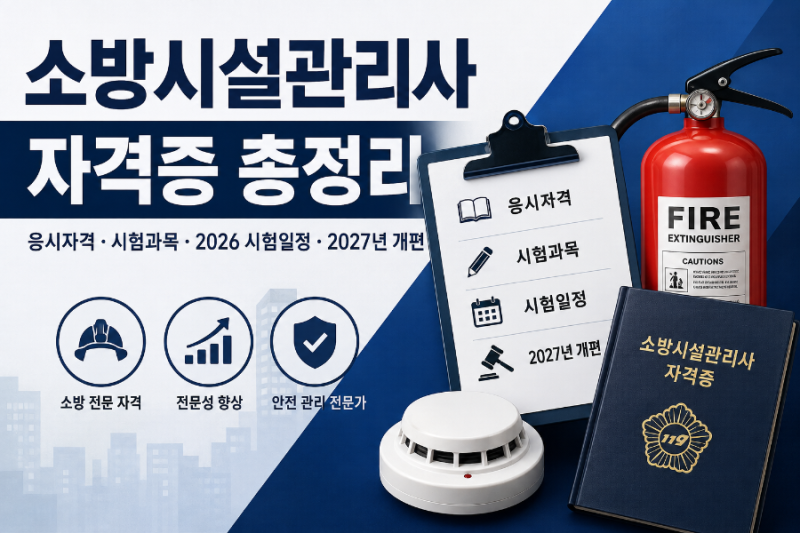 소방시설관리사 자격증 총정리｜응시자격·시험과목·시험일정·2027년 개편