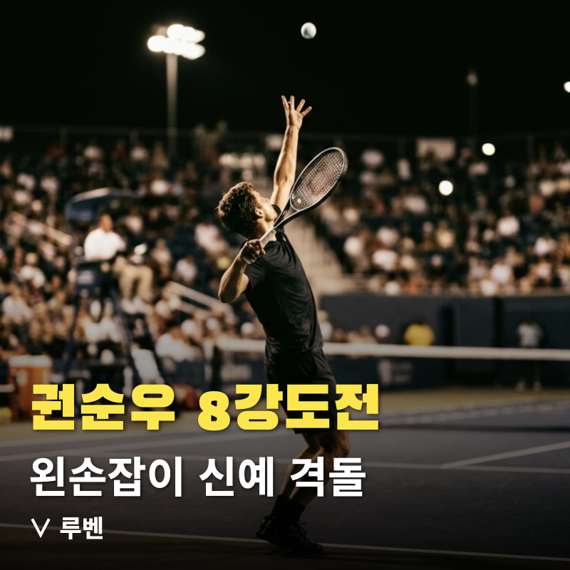 권순우 8강 도전, 상대는 누구? 렉싱턴 챌린저 왼손잡이 신예 일라간 총정리