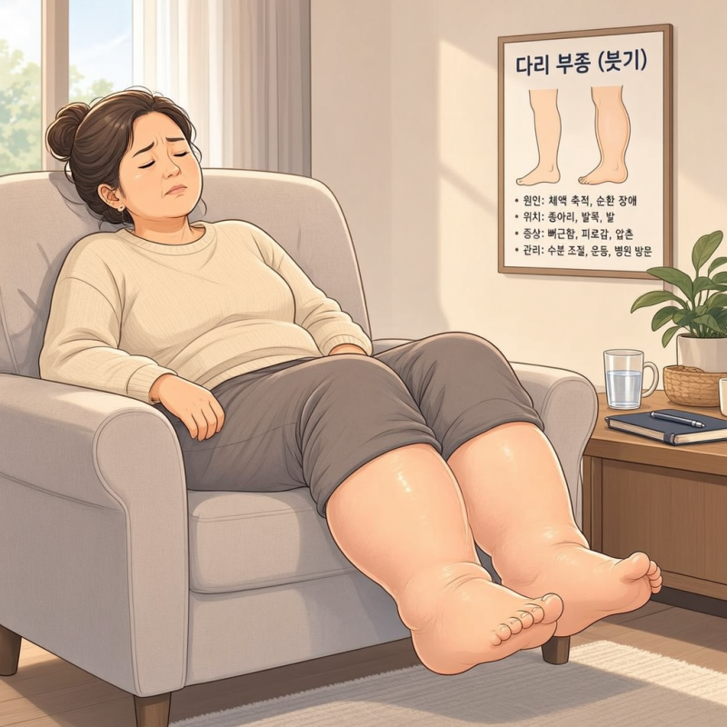 다리 부종 원인, 저녁마다 코끼리 다리처럼 붓는 하체의 이유는?