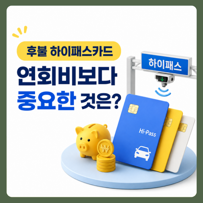 후불 하이패스카드 추천, 연회비보다 중요한 것은?