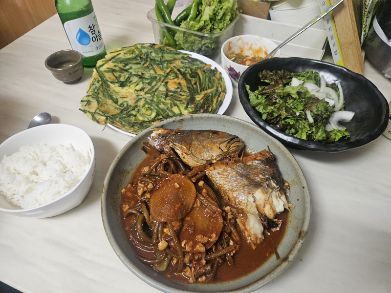 민어조림 파는곳이 없어 직접만들어봄