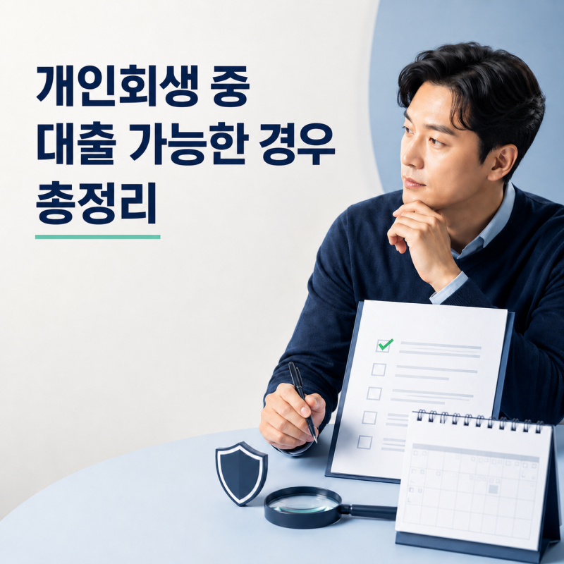 개인회생 중 대출 가능한 경우 총정리