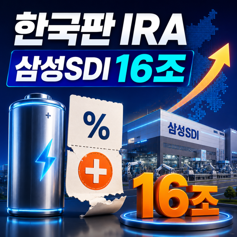 "보조금 대박으로 착각 마라!" 한국판 IRA, 삼성SDI 16조 투자 효과 뒤의 실체