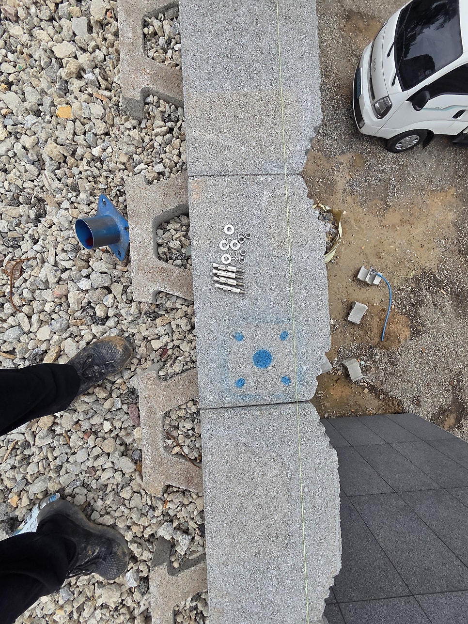 충남 아산휀스 신축 창고 건설 안전 예방 휀스 설치