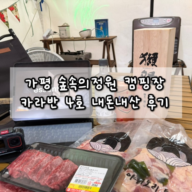 가평 글램핑 숙소 숲속의정원 내돈내산 가평 애견동반 숙소 추천 웨스턴마차 4호 후기