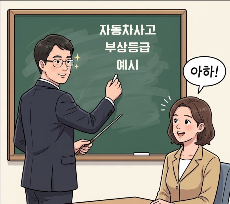 [자동차사고 부상치료비] 자부상 급수별 판정 기준 한눈에 정리하기! (1급~14급)