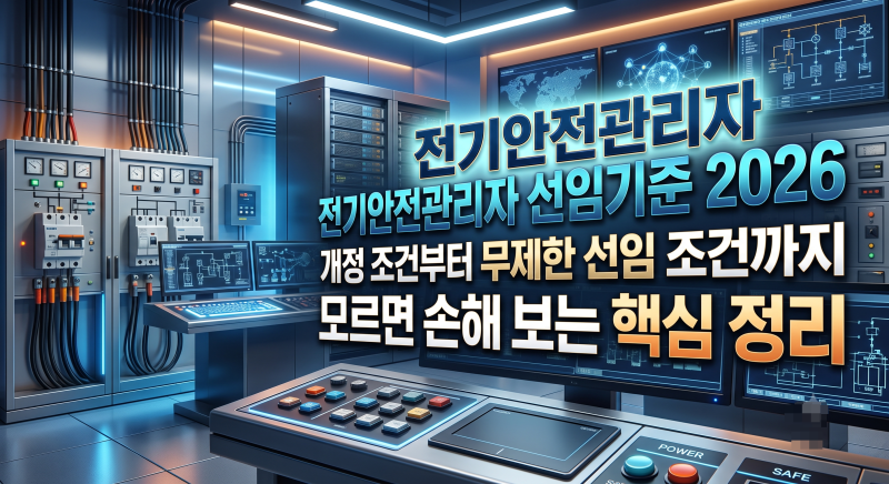 전기안전관리자선임기준 2026 개정 조건부터 무제한 선임 조건까지 모르면 손해 보는 핵심 정....