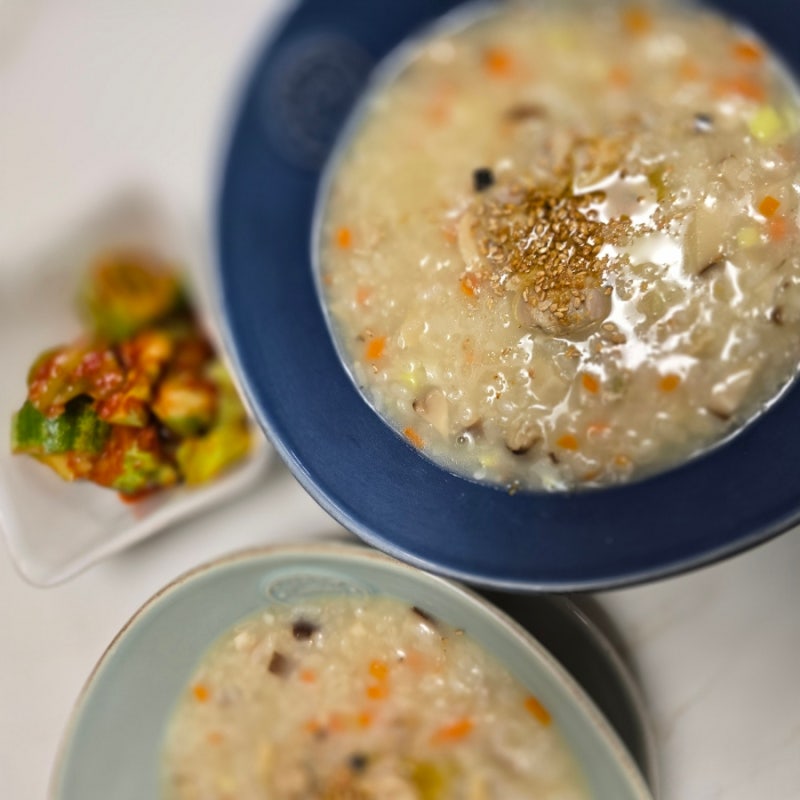 여름철보양식 백합죽 만들기