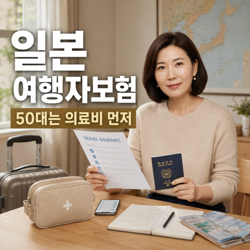 일본 여행자보험｜50대 여행자는 의료비·항공 지연 먼저 보세요