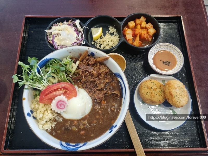 구미 금오산 점심 맛집 배키우동 부타동과 카레우동 주차후기