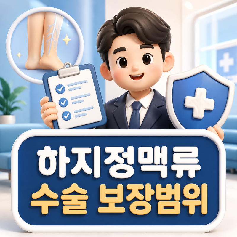 하지정맥류 수술 보장범위는 어디까지 확인해야 할까요?