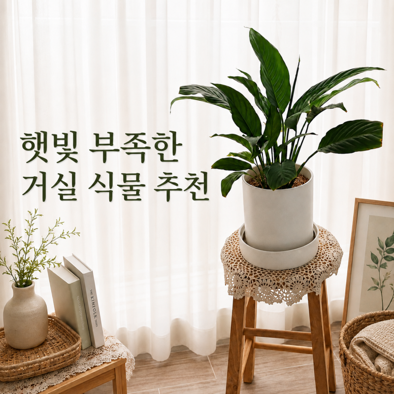 햇빛이 부족한 거실에서 키우기 좋은 식물 추천