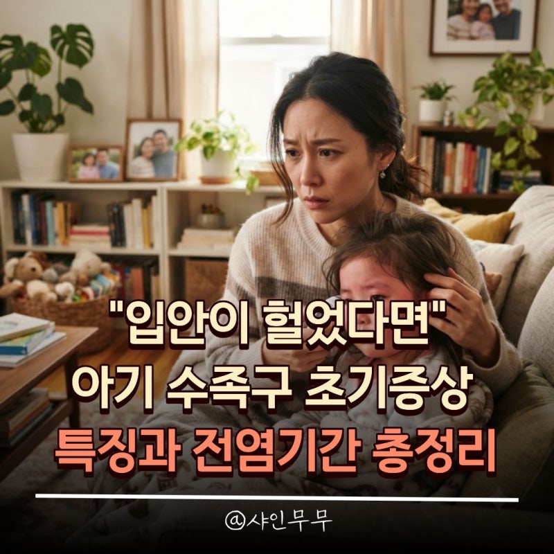"입안이 헐었다면" 아기 수족구 초기증상 특징과 전염 기간 총정리