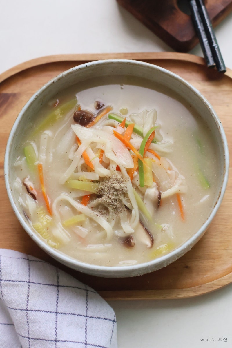 들깨 칼국수 레시피 양념장 멸치칼국수 만드는법