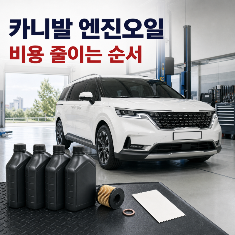카니발 KA4 엔진오일 저렴하게 교체하기, 가솔린·디젤·하이브리드 비교