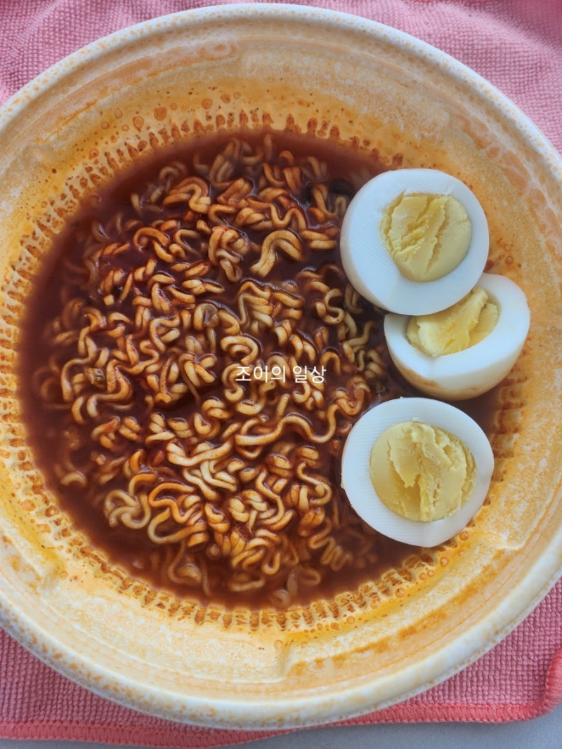 왕뚜껑 국물라볶이 칼로리 조리법 편의점 컵라면 추천