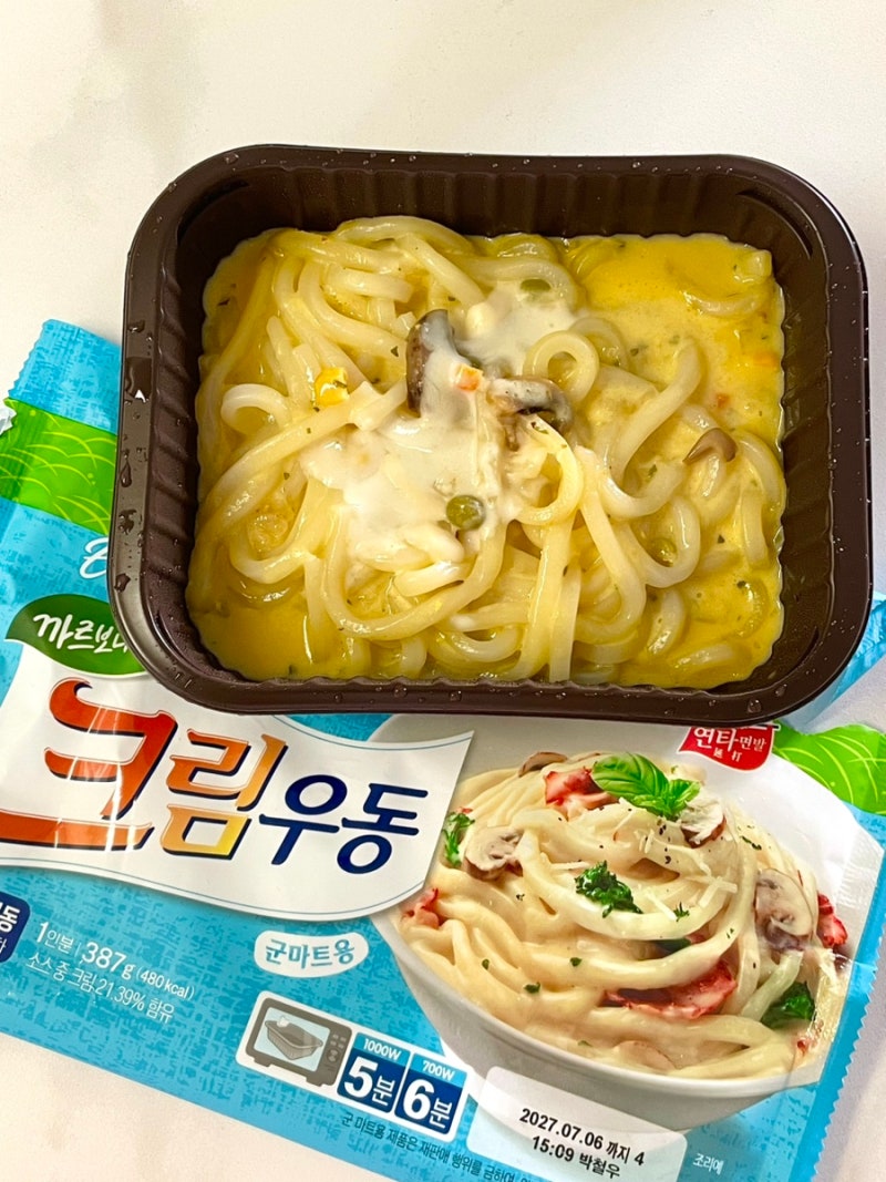 면사랑 크림우동 PX 추천템 까르보나라 피엑스 냉동 내돈내산