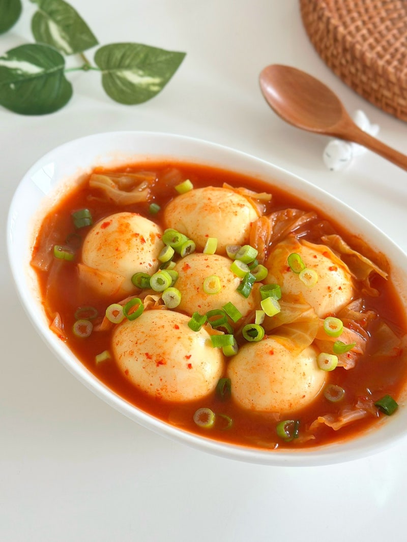 다이어트 중 떡볶이 먹고 싶을 때! 계란볶이 레시피
