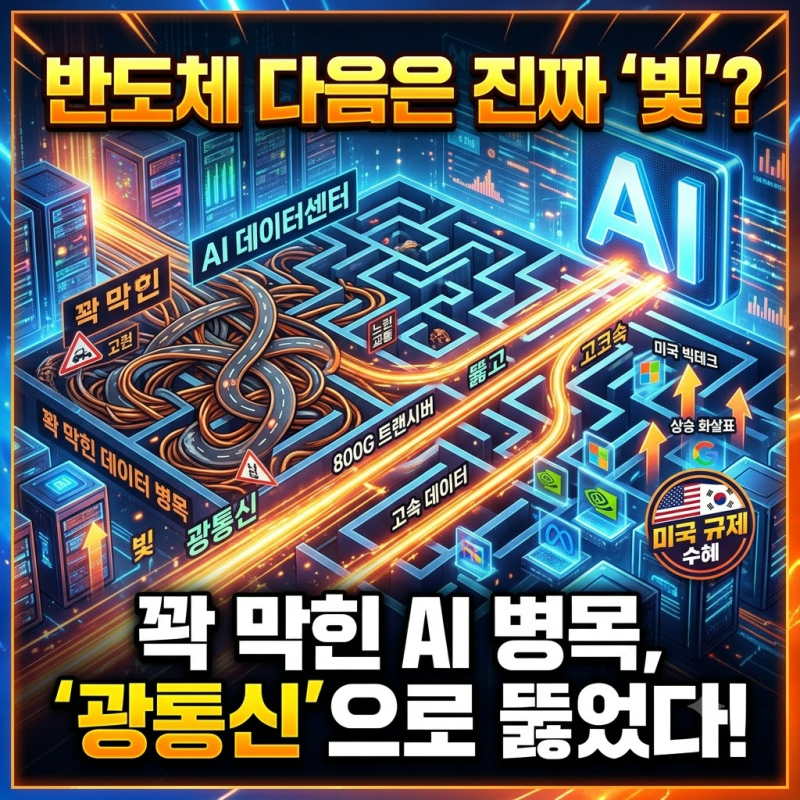 반도체 다음은 빛? AI 광통신주가 뛴 이유