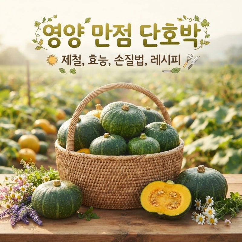 단호박 제철 효능 후숙법 손질법 찌는 법 ㅣ 단호박계란찜 레시피