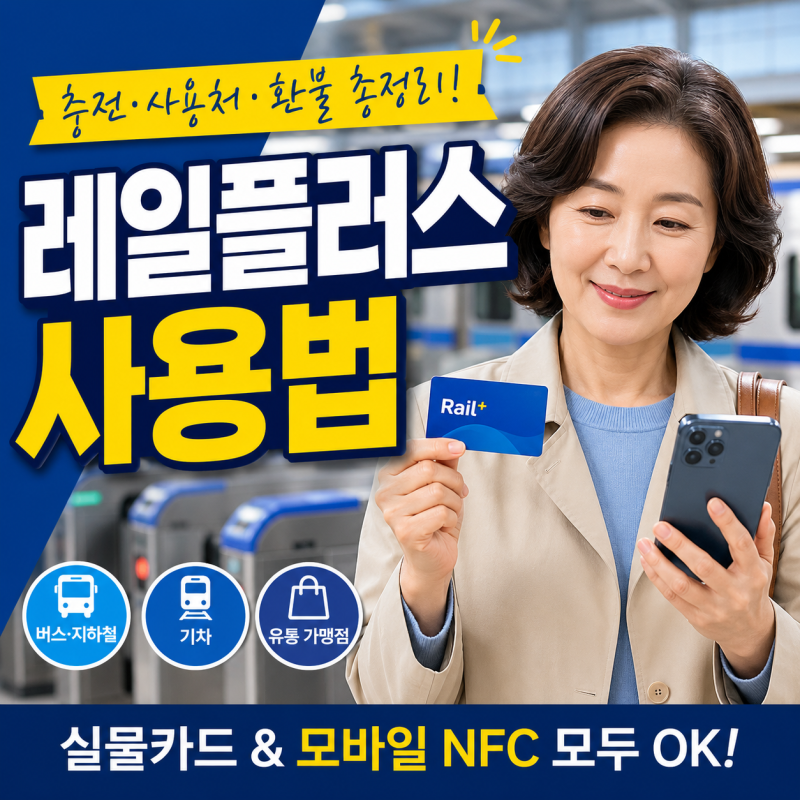 코레일 레일플러스 사용 방법 2026년 충전·사용처·환불 총정리