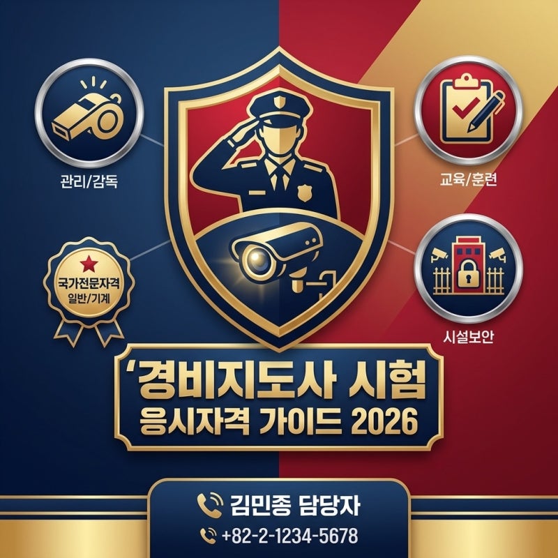 경비지도사, 비전공 직장인도 응시 가능한 조건